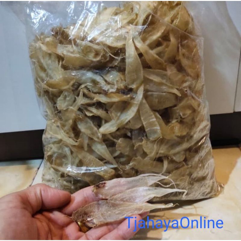 

Hipio 500gr ( Gelembung ikan-Perut ikan-Pelampung Ikan Gulama/Samge )