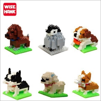 Nano Block Binatang Hewan Animal Koleksi DIY Balok Bricks Mainanan