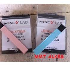 Clearance Sale Kertas Lakmus Merah Lakmus Biru Nesco Alat Cek Air Tingkat Asam Dan Basah Shopee Indonesia