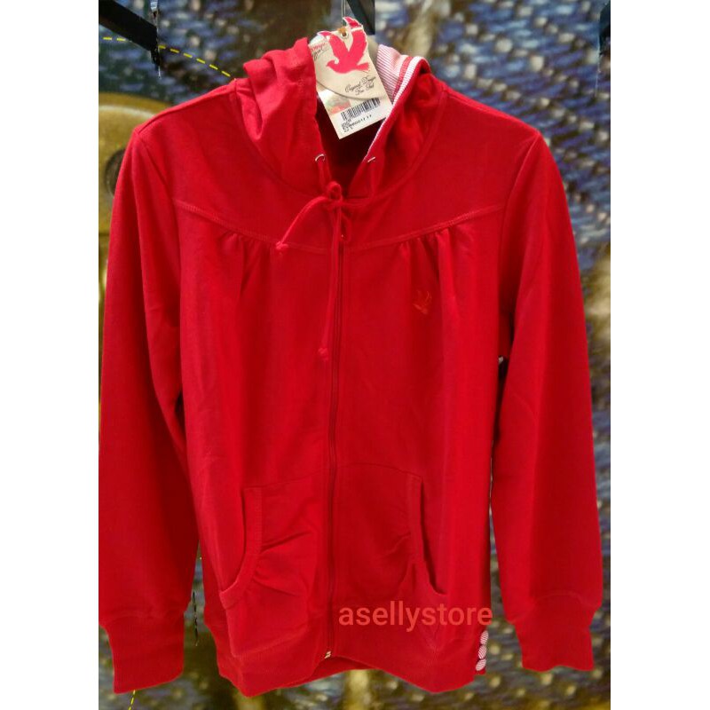 Jaket Cardinal Girl Original Merah/Jaket Hoody Cardinal/Jaket wanita