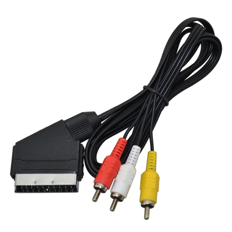 Btsg Scart to 3kabel Video RCA Composite AV Untuk NES Untuk Kabel Video FC T