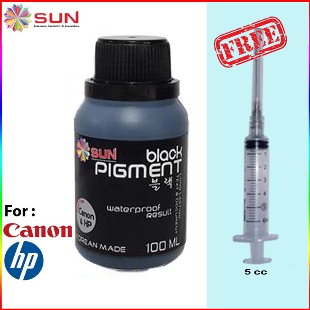 Tinta Pigment Printer Canon / Hp - Sun Black Pigment Ink 100 Ml