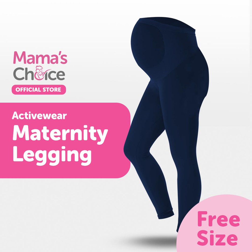 Celana Legging Hamil | Active-wear Maternity Legging Mama's Choice-Navy