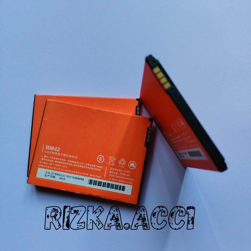 Baterai Batre Xiaomi BM42 Redmi Note 1 BM 42 Note1 Battery Hp