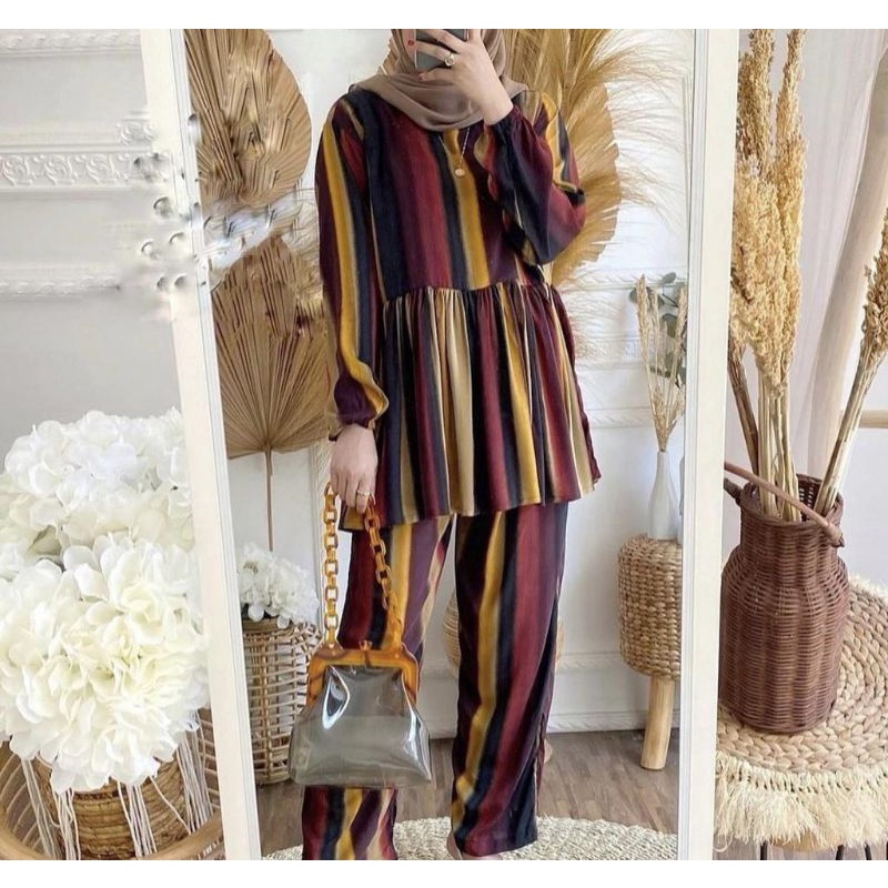 OMYRA ONE SET / KINAN LULU ESPANA LIVIA TARINA AVORA MADIA NACO ELINA ONE SET RAYON TIE DYE-Evo LD 110