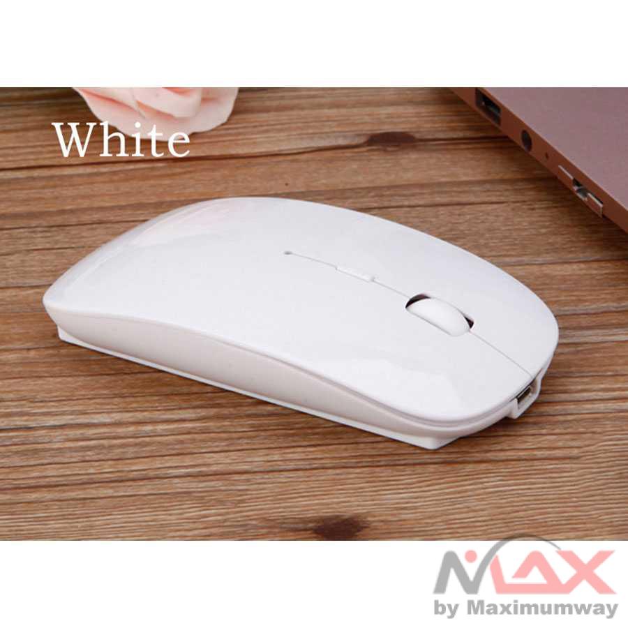 Mouse Wireless 2.4G Rechargeable - HS-09 Warna Silver