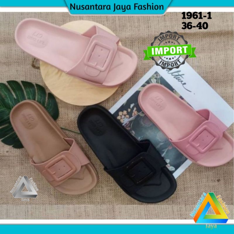 Sandal Selop Wanita Jelly Import Model GESPER 1961