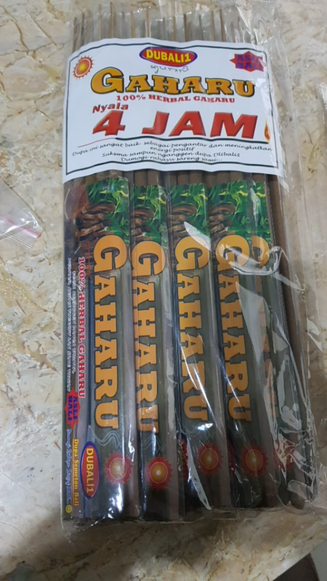 Dupa Hio Gaharu Dubali1 Nyala 4 Jam Pack Incense Stick Dupa Bali Wangi Herbal Aromatherapy