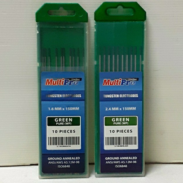 Kawat Las Multipro 1.6mm GREEN 1.6 Tungsten Las Tig Stainless Steel Argon Per Pcs