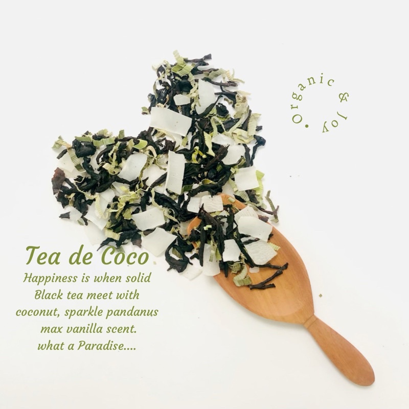Organic&amp;Joy• Tea de Coco - Tea blend (Black Tea/Teh hitam/artisan tea/teh hitam blending)