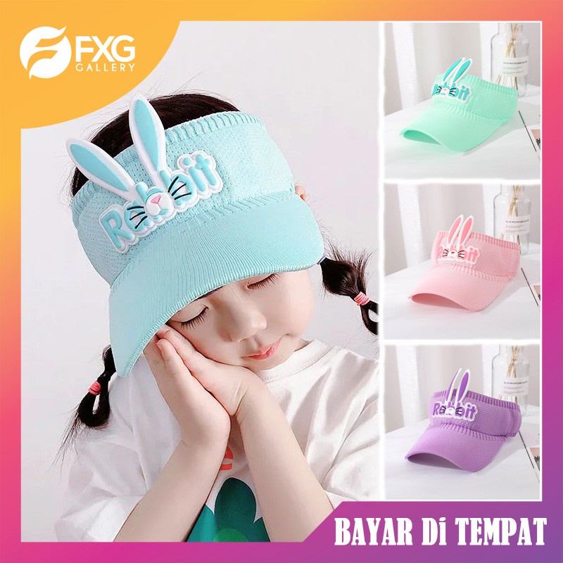 Topi Sport anak FXG - Hat Fashion Girl Rabbit Topi Sport Anak Perempuan Topi Bermain HAT08 Bisa COD