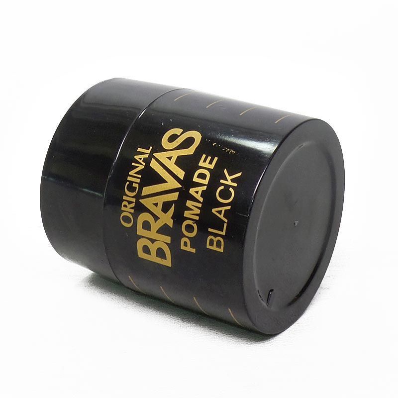 BRAVAS Pomade Oil Based BLACK 80G Medium Hold Berbasis Minyak Rambut Halal Brilliantine