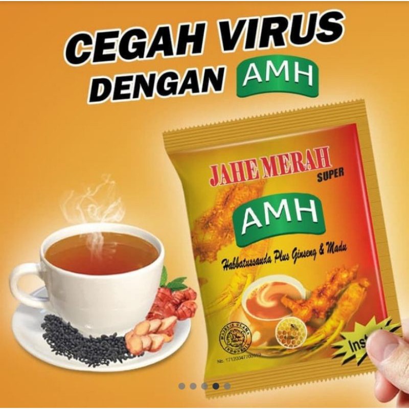 

Jahe merah amanah AMH Plus Gingseng Madu Habbatusauda Original