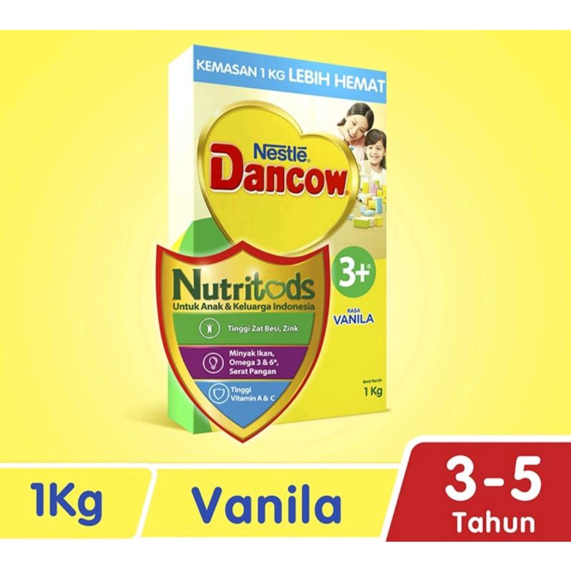 Dancow 3+ - Dancow 3+ 1000g - Dancow 3+ 1kg - Dancow 3 - Dancow 3+ madu - Dancow 3+ vanilla - Susu D