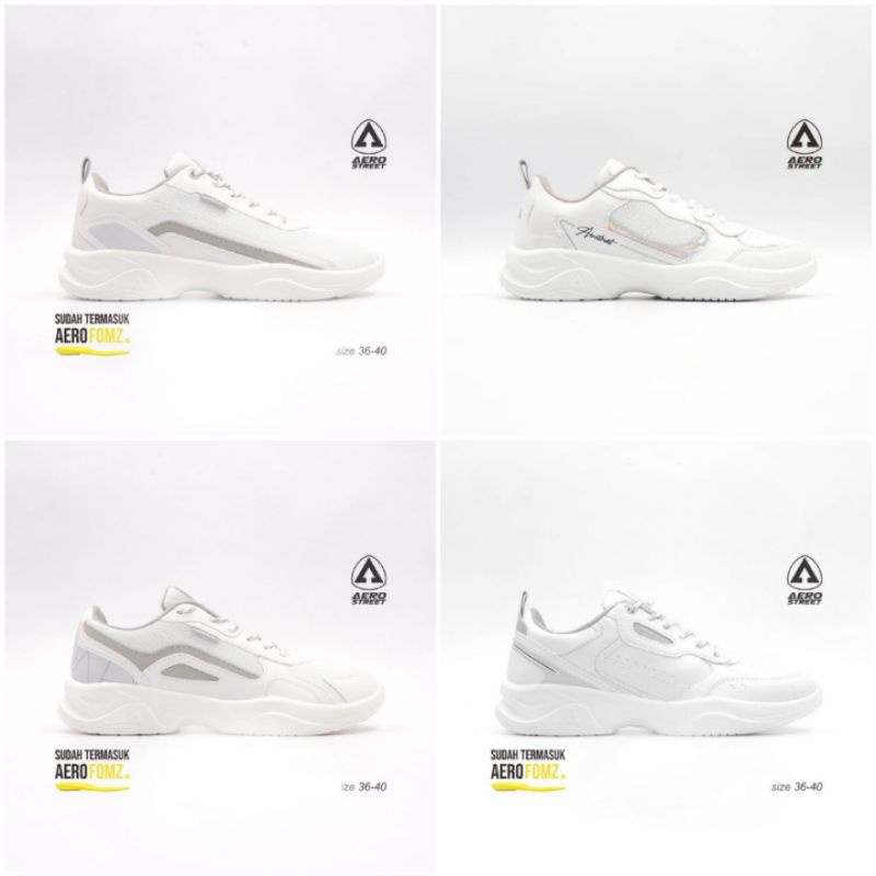 SEPATU WANITA SEPATU SNEAKERS WANITA AEROSTREET IVY PUTIH JISSO PUTIH SNEAKERS KOREA ROSE PUTIH LALISA PUTIH