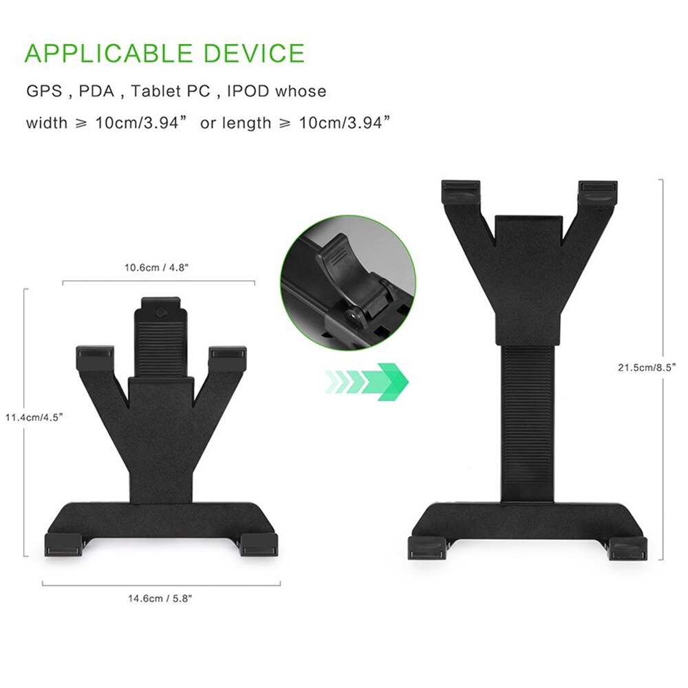 Xnyocn   Dukungan tablet     Braket pengendara    Sepeda iPad Stand    Dudukan komputer tablet sepeda motor     Braket pemasangan treadmill    Braket pegangan mobil     360 ° rotating adjustable stand    Cocok untuk tablet / iPad 7-11 inci