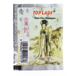 Top Lady hair dye shampoo Black @ 6 sachet