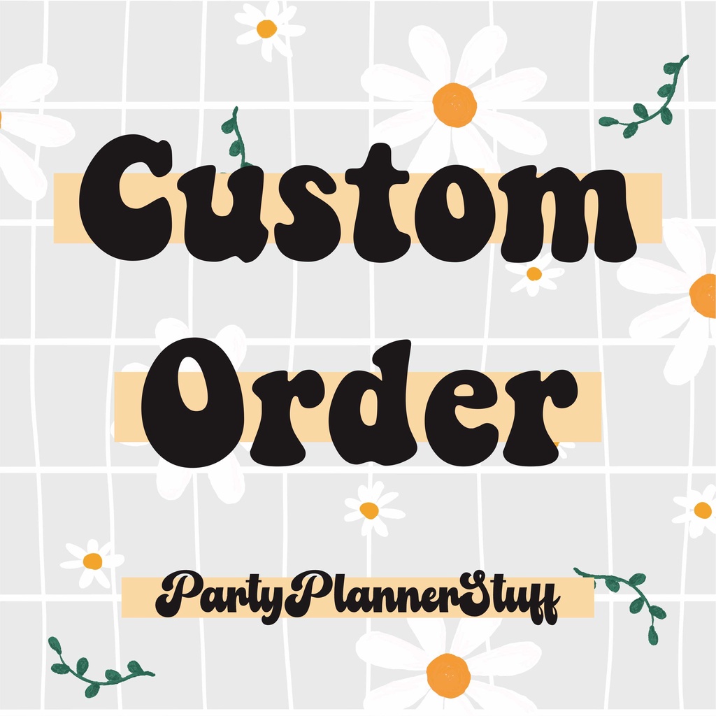 CUSTOM ORDER / custom photobooth property / table set