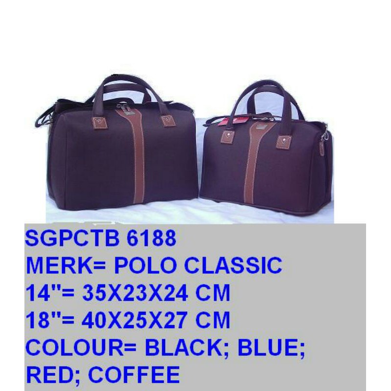 Tas Pakaian POLO SET 14&amp;18INCHI TERLARIS TERMURAH (ISI 2)