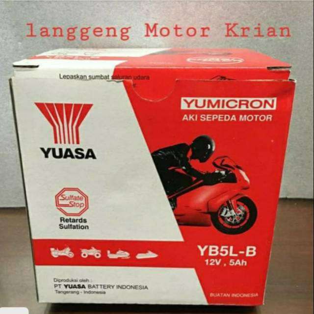 AKI / ACCU YUASA YB5LB ASLI