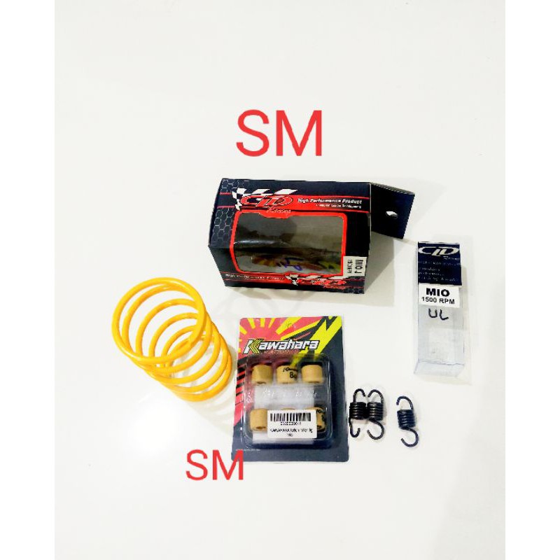 Paket Roller Roler  kawahara racing +  pers cvt + pers kampas ganda mio J, mio Gt 115,fino 115 Fi