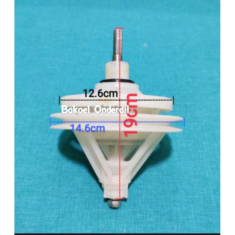 GEAR BOX MESIN CUCI 2 TABUNG 001AX-40 AS KOTAK 4CM