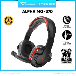 Headset Gaming Alcatroz Alpha MG-370 For HP & Komputer [ 1 Tahun Garansi Resmi ]