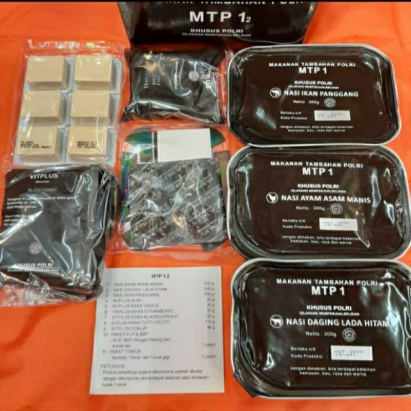 Promo Ransum MTP 1 Polri / makanan tambahan // makanan siap saji outdoor