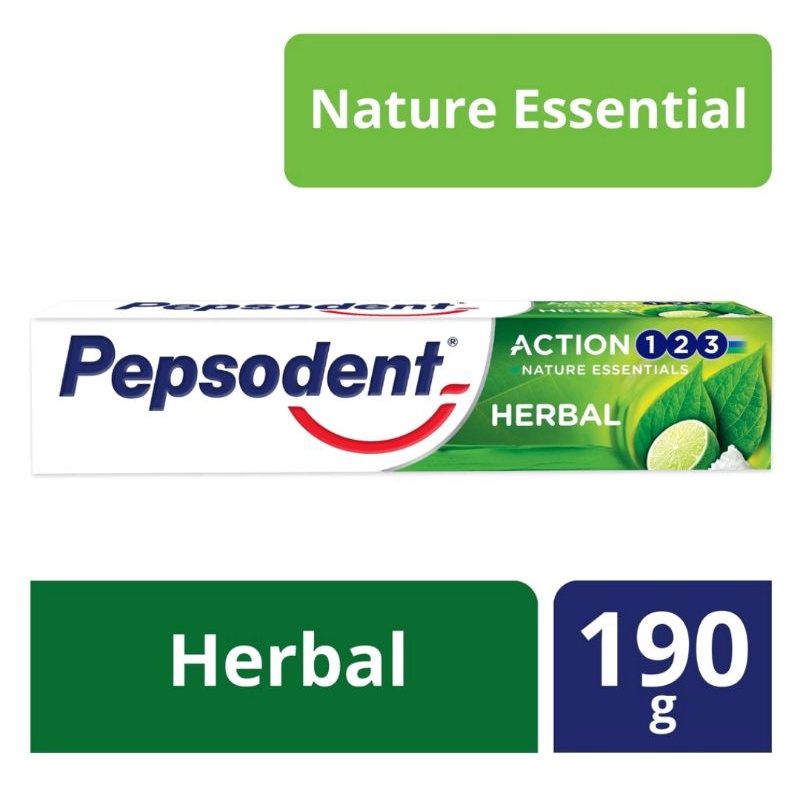 Pepsodent Action 123 Pasta Gigi Herbal 190gr