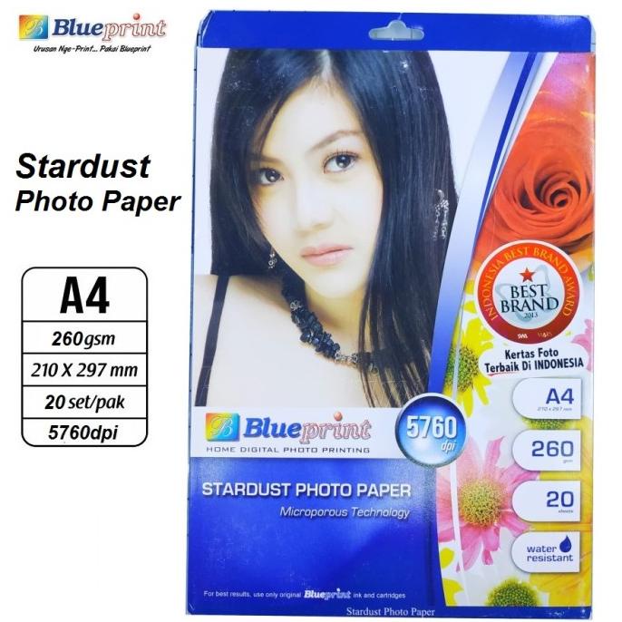 

Premium Product!!! Stardust Photo Paper A4 260Gsm 20 Lembar Kertas - Blueprint - Paling Diminati