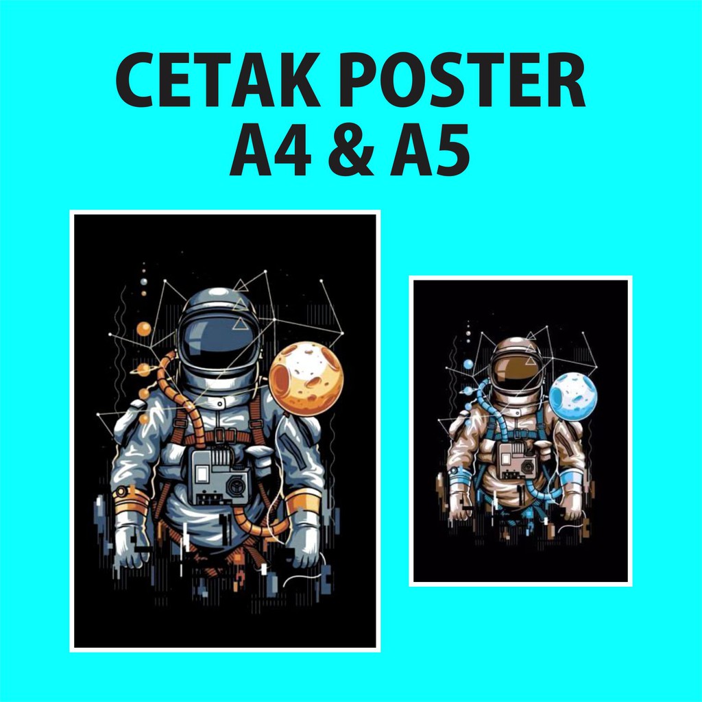 CETAK POSTER MINI UKURAN A5, A4 CUSTOM - MURAH DAN BERKUALITAS