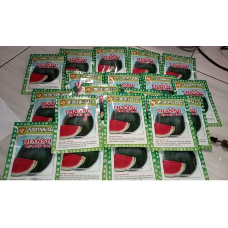 benih semangka thansu round bulet non biji