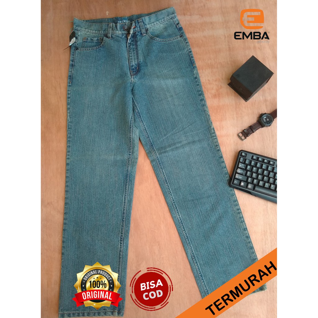 (COD) Celana Jeans Emba Original | Celana Laki-laki | Termurah.