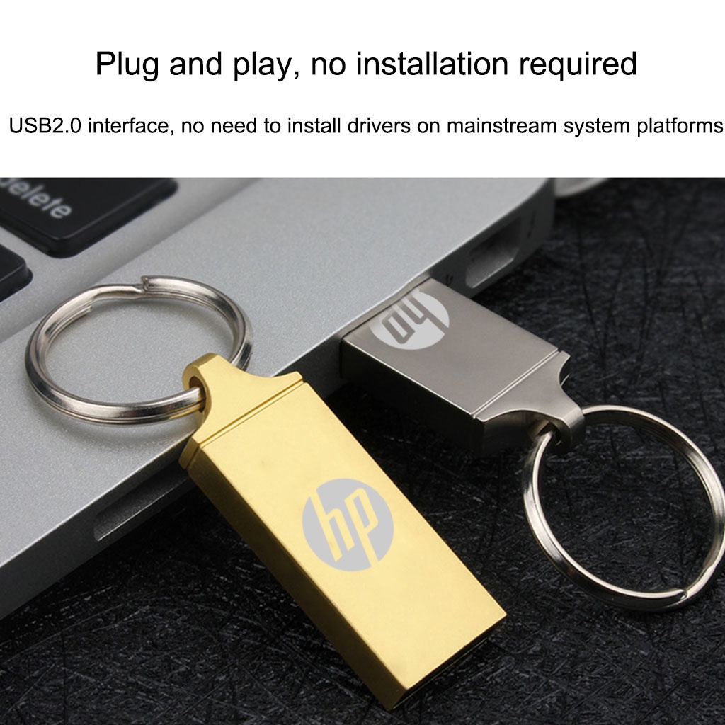 Hewlett-packard Hp Flashdisk usb3.0 Tipe Pen Bahan Metal Kapasitas 64gb 128gb / 512gb / 16gb / 4gb / 8gb / gb