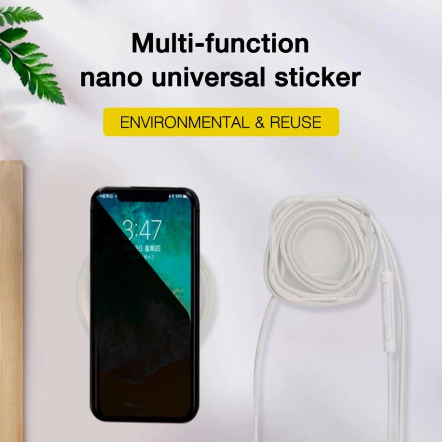 Holder Smartphone Nano Adhesive Sticky Rubber Pad - BIS265 - Transparent