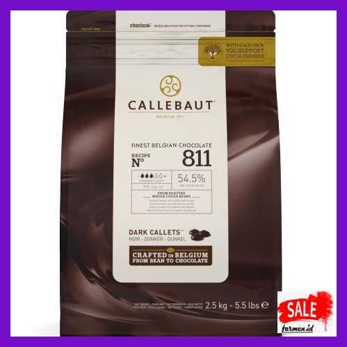 

SAKMACOKLAT- CALLEBAUT 811NV DARK CHOCOLATE COUVERTURE 54,5% 500G -MAKANAN-MINUMAN.