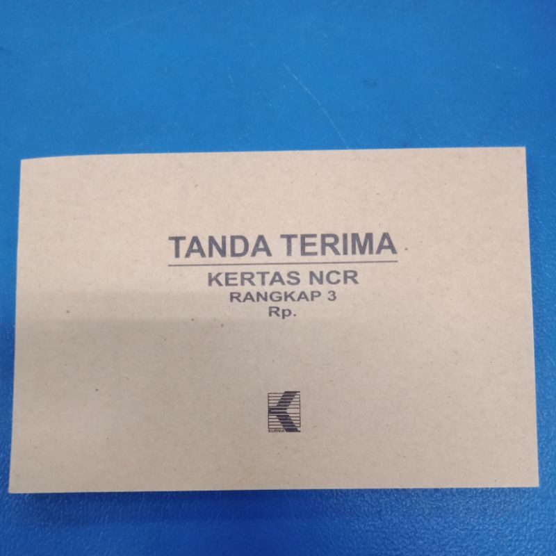 

Tanda Terima (Rp.) 1/4 Folio Rangkap 3 Kurnia