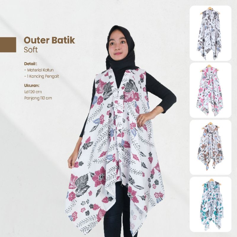 Outer Batik Soft Bunga - NairaBatik