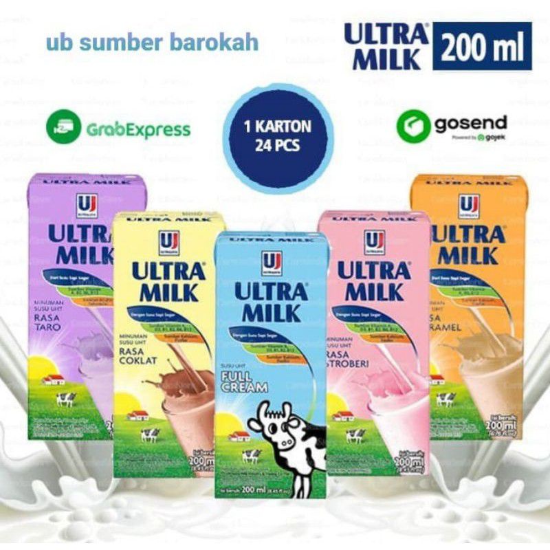 

Ultra Milk Susu UHT All Variant 200 Mili 1 Karton Isi 24 Pcs | Rasa Coklat | Rasa Stobery | Rasa Full Cream | Rasa Caramel | Rasa Moca