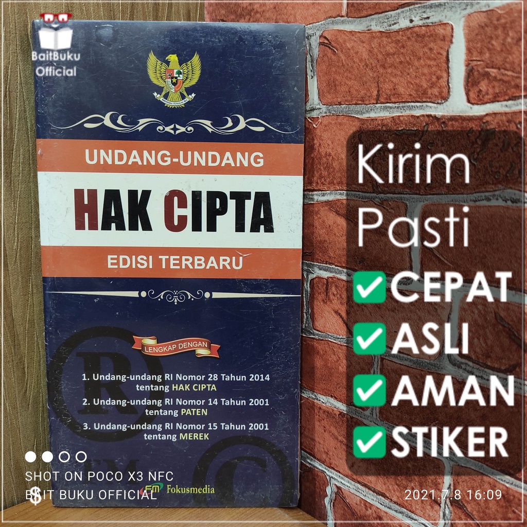 Jual UU Hak Cipta Edisi Terbaru Shopee Indonesia