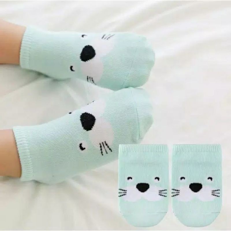 Kaos Kaki Bayi Anti slip Import Motif Animal / Baby Socks