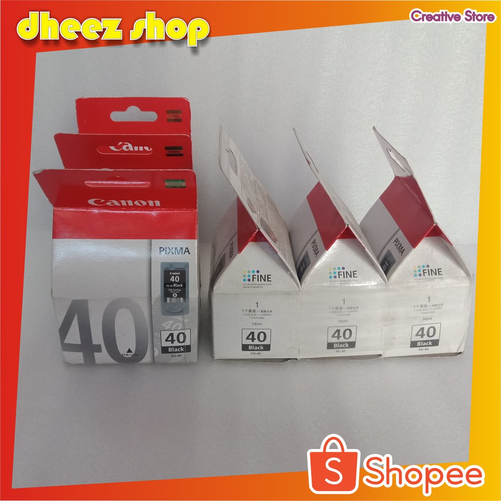 CATRIDGE CANON PG 40 BLACK ORIGINAL-TINTA CATRIDIGE CANON  PG 40 ORIGINAL HITAM