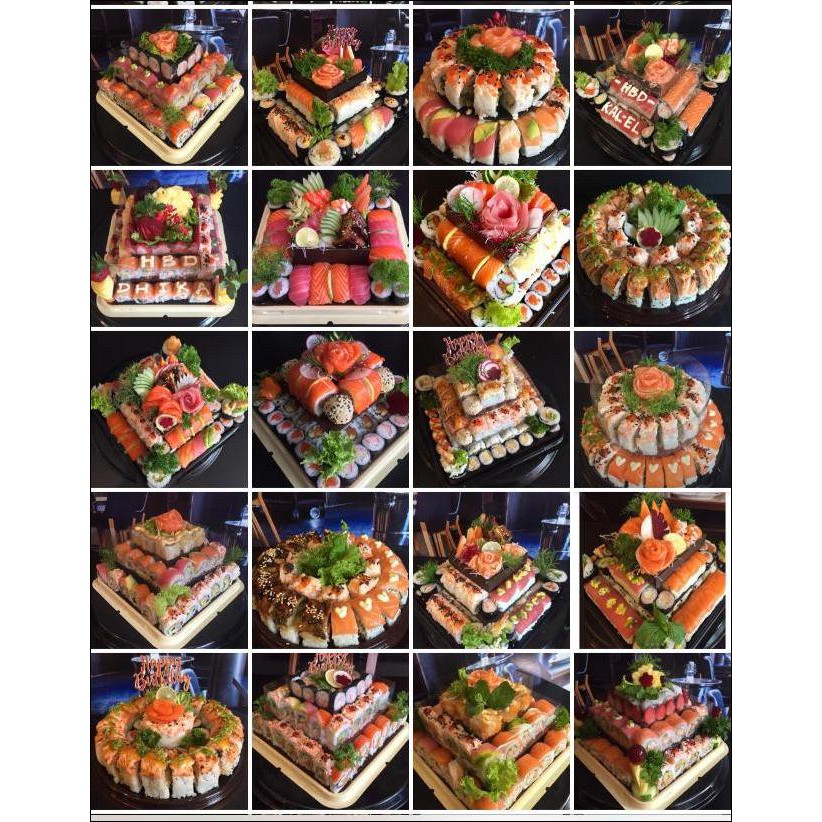 

Parcel Kue/Bingkisan Lebaran/Kue Ultah Sushi