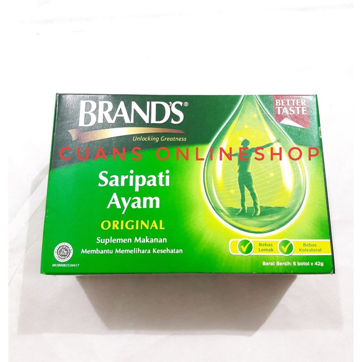

BRANDS Essence Of Chicken. Sari Pati Ayam Untuk Anak-Anak Pack Isi 6's