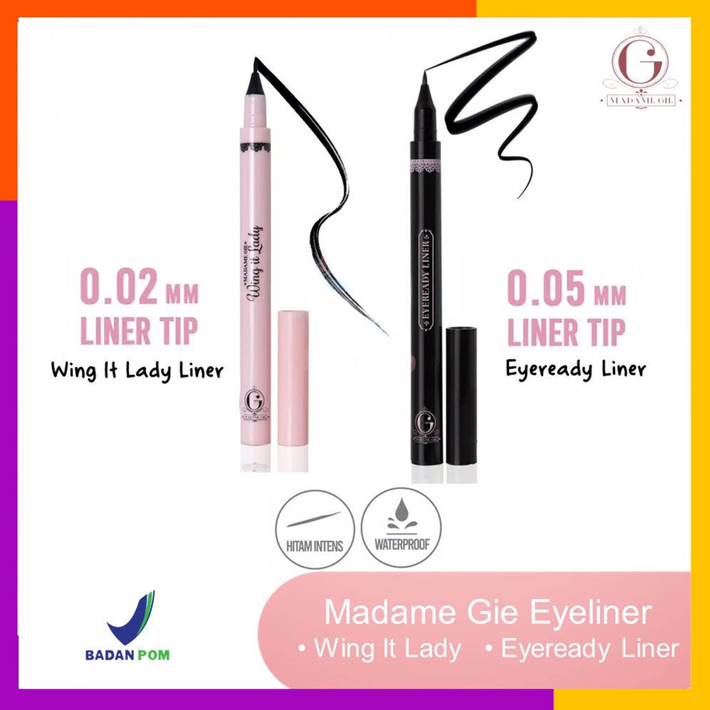 MADAME GIE Eyeready Liner &amp; Eye Wing It Lady Liner 1g