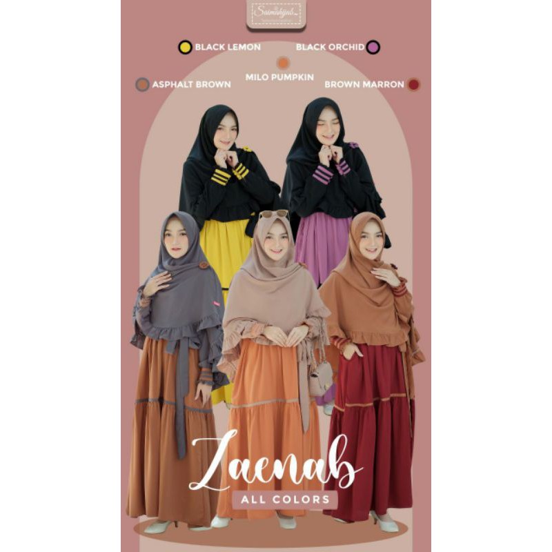 Gamis Terbaru Zaenab Syar'i by @saimahijab