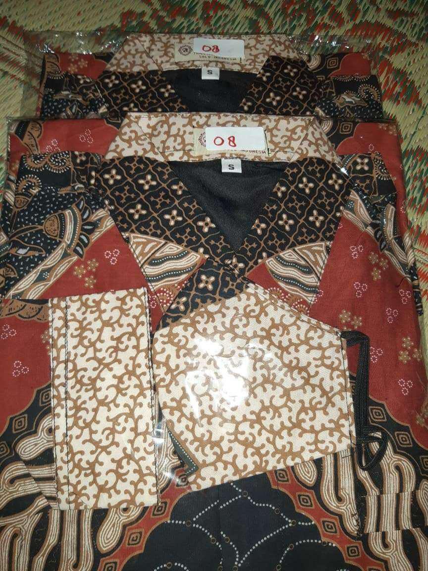 Batik Pria Lengan Panjang Slim Fit Premium Full Furing Original Produksi Batik Aluna Solo Pcw 008