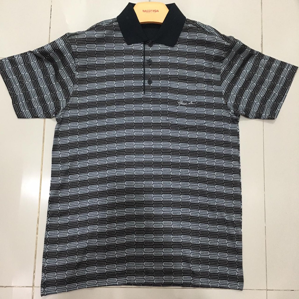 KAOS POLO MAN HASSENDA / KAOS POLO MOTIF PRIA / BAJU KERJA PRIA