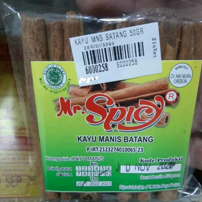 

Kayu Manis batang 50gr