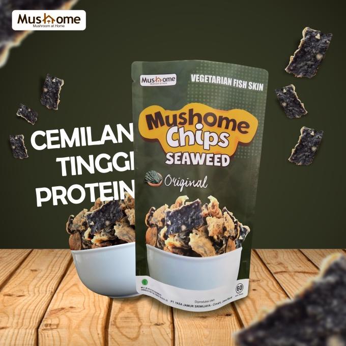 

Keripik Rumput Laut Nori Chips Mushome Tinggi Protein Cemilan Vege